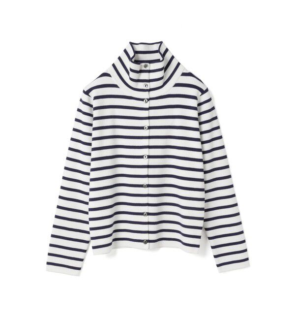 ファッションメンズお薦め|【マーコート/MARcourt】 mizuiro ind ボーダーハイネックカーディガン