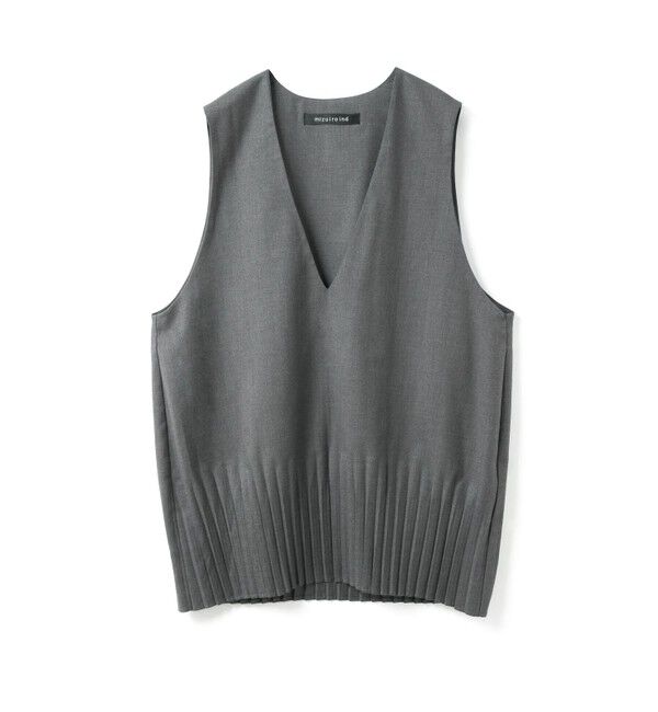 メンズファッションの一押し|【マーコート/MARcourt】 mizuiro ind プリーツヘムVネックベスト