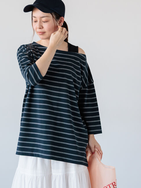 モテ系メンズファッション|【テチチ/Te chichi】 2wayボーダートップス《2025spring catalog item》