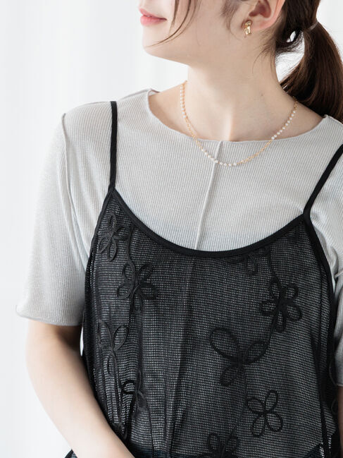 人気メンズファッション|【テチチ/Te chichi】 ラメテレコハーフスリーブトップス