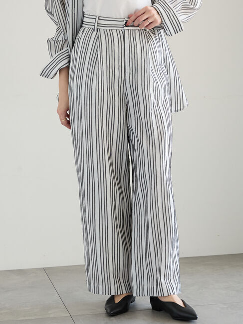 メンズファッションの一押し|【テチチ/Te chichi】 シェイドストライプタックパンツ(セットアップ可)《2025spring catalog item》