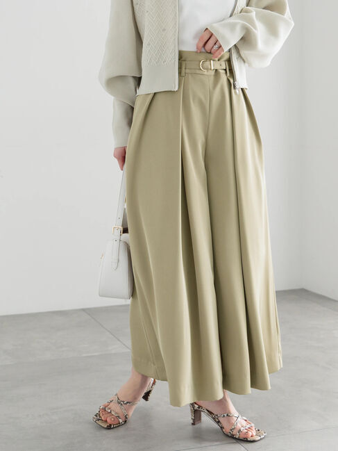 ファッションメンズお薦め|【テチチ/Te chichi】 スムースツイルタックフレアガウチョ