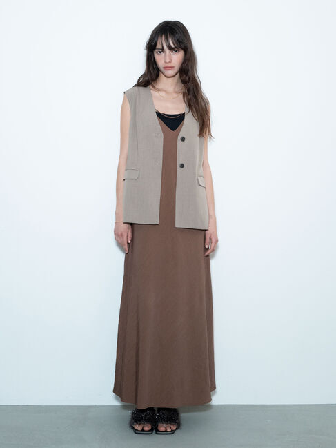 【テチチ/Te chichi】 前後2WAYフィブリルキャミワンピース《2025summer catalog item》