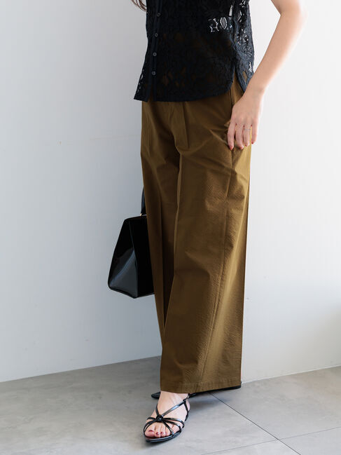 【テチチ/Te chichi】 サッカーストライプワイドスラックス