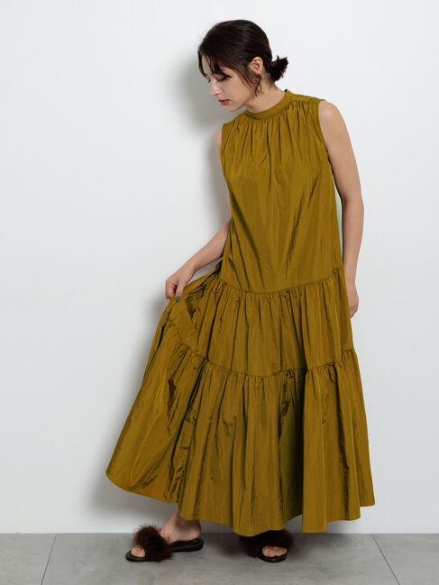 【テチチ/Te chichi】 ナイロンティアードワンピース