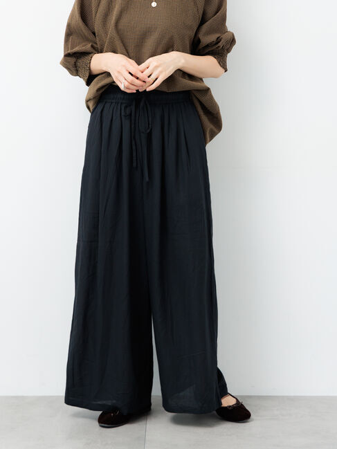 【テチチ/Te chichi】 麻レーヨンワイドイージーパンツ