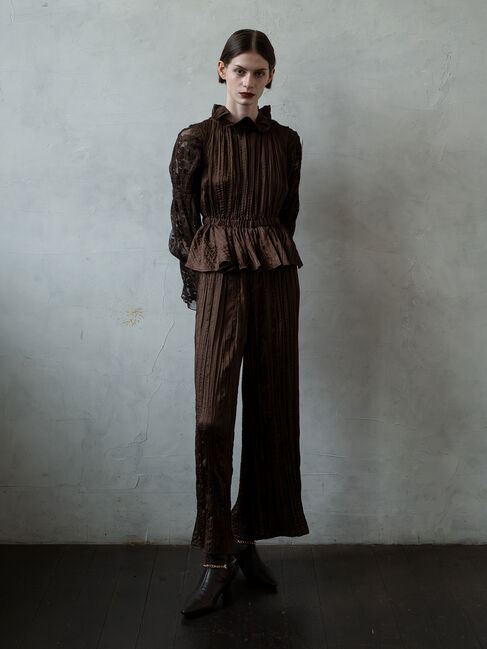 【テチチ/Te chichi】 【Atelier plier】ワッシャープリーツオールインワン《2025Autumn catalog item》