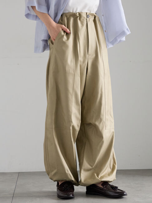 【テチチ/Te chichi】 シャイニーツイルパラシュートパンツ《2025Autumn catalog item》
