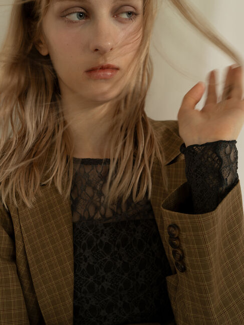 メンズファッションオススメ|【テチチ/Te chichi】 パッチワークレースクルーネックTOPS《2025Autumn catalog vol.2 item》