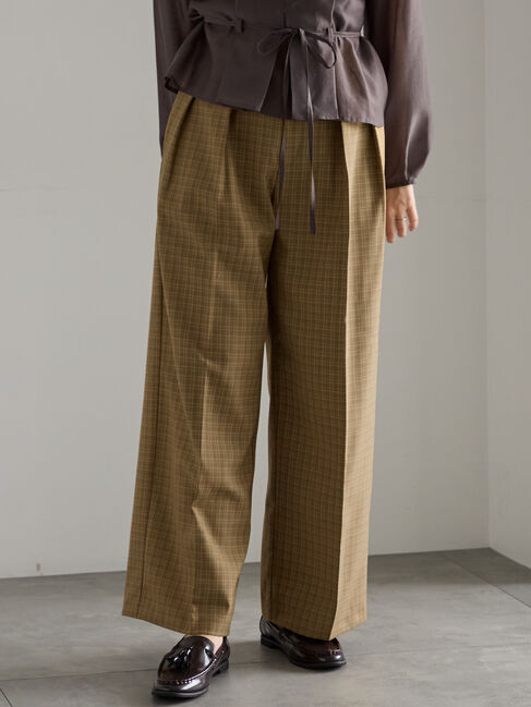 【テチチ/Te chichi】 ワイドスラックス(セットアップ可)《2025Autumn catalog vol.2 item》