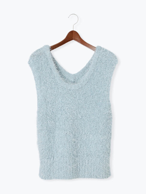 【テチチ/Te chichi】 ラメシャギーニットベスト