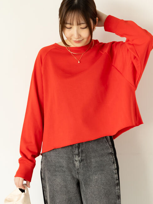 人気ファッションメンズ|【テチチ/Te chichi】 カットオフ裏毛スウェット