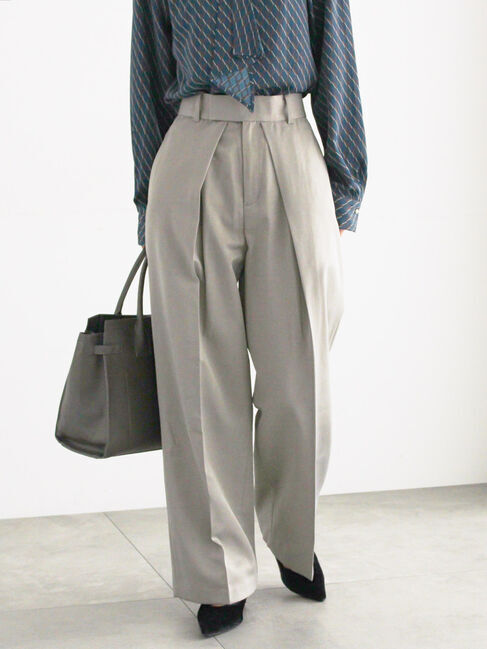 【テチチ/Te chichi】 シャイニーワイドスラックス