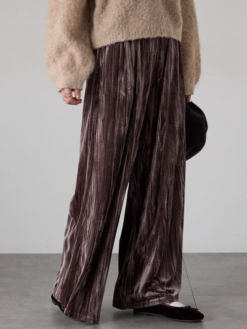 モテ系ファッションメンズ|【テチチ/Te chichi】 クラッシュベロアイージーパンツ