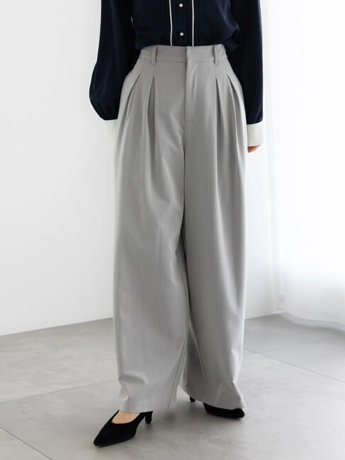 【テチチ/Te chichi】 タックワイドフルレングスパンツ