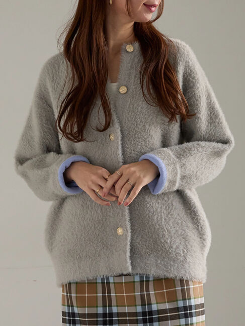 ファッションメンズのイチオシ|【テチチ/Te chichi】 【R by Te chichi】ダブルフェイスフェザーカーディガン《2025winter catalog item》