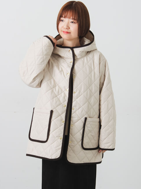 ファッションメンズなら|【テチチ/Te chichi】 撥水フード付きスナップボタンリラックスキルトジャケット