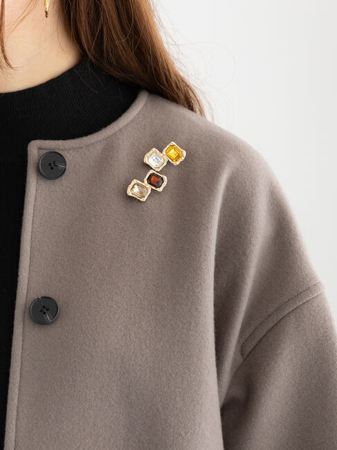 モテ系ファッションメンズ|【テチチ/Te chichi】 ビジューブローチセット