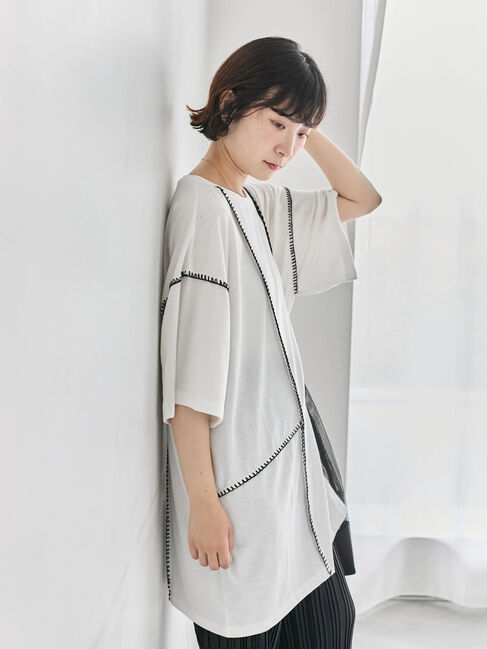 ファッションメンズなら|【サマンサモスモス/Samansa Mos2】 ◎【接触冷感】切替ステッチチュニック