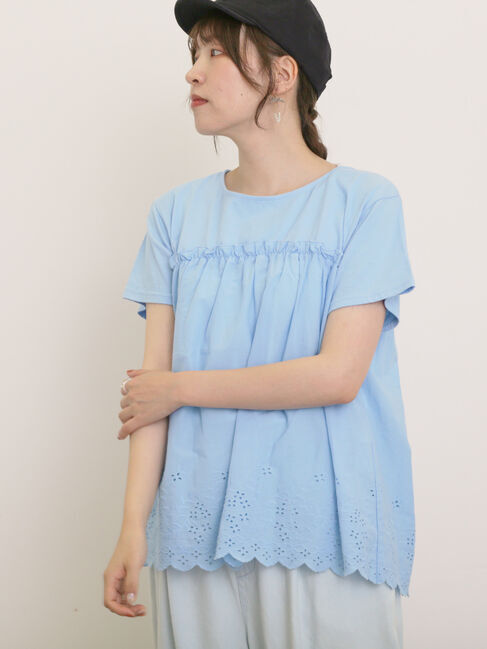 メンズファッションの一押し|【サマンサモスモス/Samansa Mos2】 ◎コットンレースドッキングTシャツ