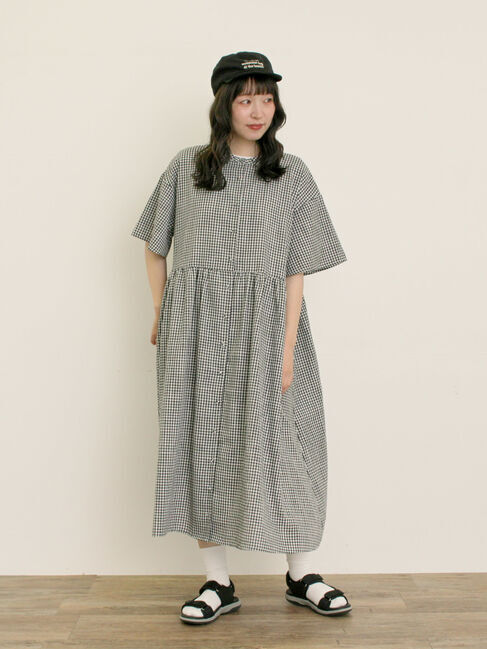 【サマンサモスモス/Samansa Mos2】 【WEB限定】ちび襟シャツワンピース