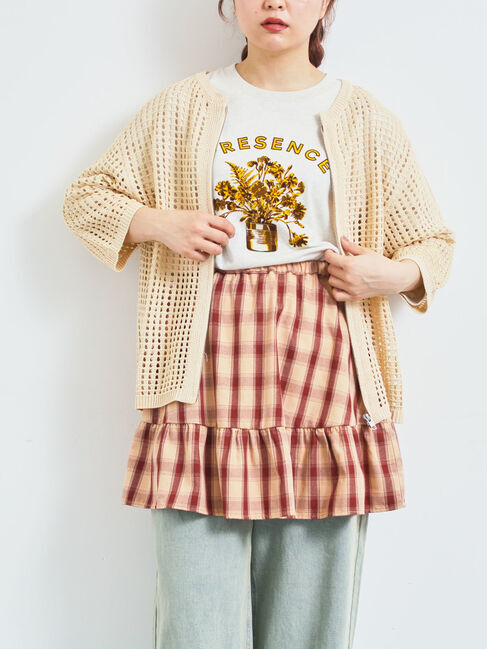 人気ファッションメンズ|【サマンサモスモス/Samansa Mos2】 メッシュ編みZIPカーディガン