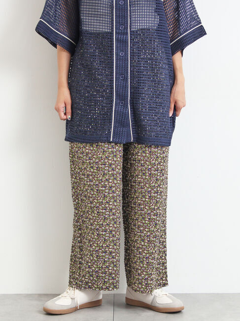 【サマンサモスモス/Samansa Mos2】 小花柄イージーパンツ