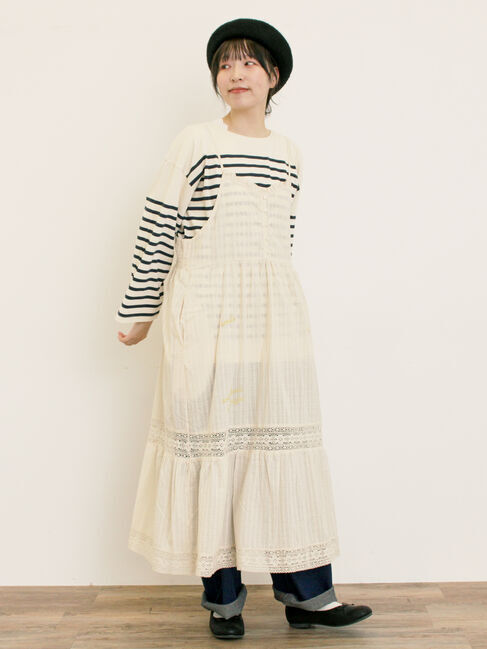 【サマンサモスモス/Samansa Mos2】 ランダム刺繍入りワンピース