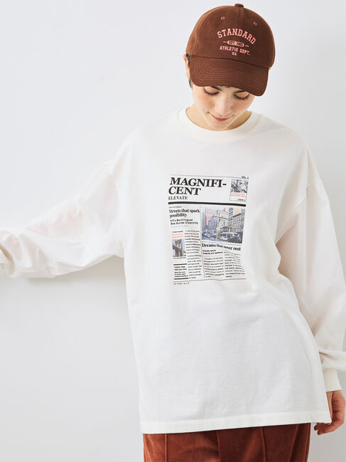 モテ系ファッションメンズ|【サマンサモスモス/Samansa Mos2】 袖布帛インレイロゴプルオーバー