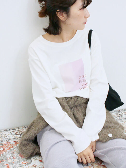 ファッションメンズなら|【サマンサモスモス/Samansa Mos2】 スクエアプリントプルオーバー