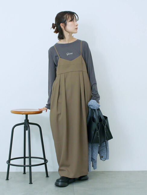 【サマンサモスモス/Samansa Mos2】 タック入りコクーンジャンスカ