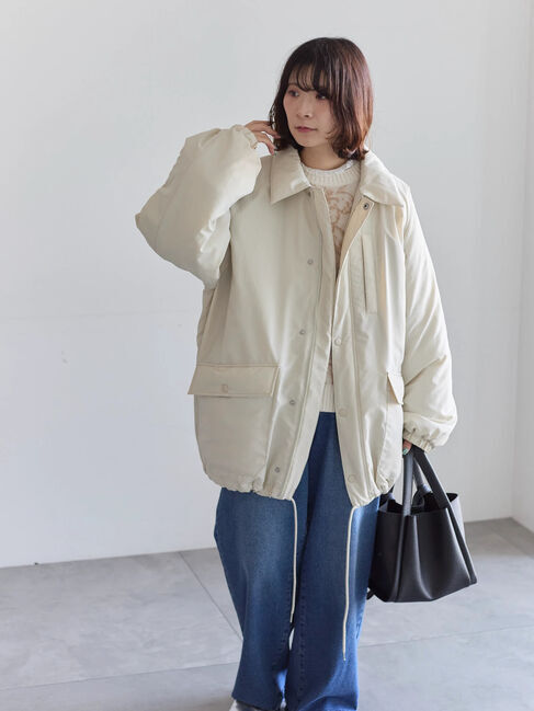 【サマンサモスモス/Samansa Mos2】 襟付中綿ブルゾン