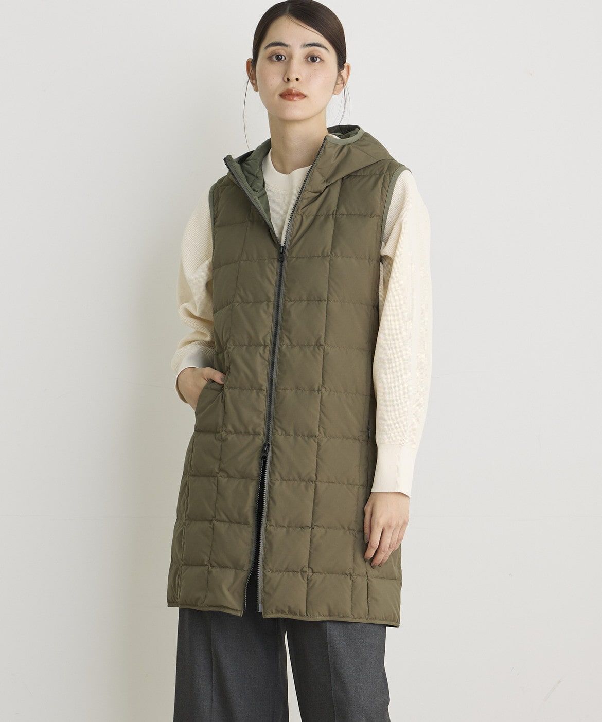 メンズファッションの一押し|【スーペリアクローゼット/SUPERIOR CLOSET】 ロングフードダウンベスト《TAION & LIMONTA EAST》