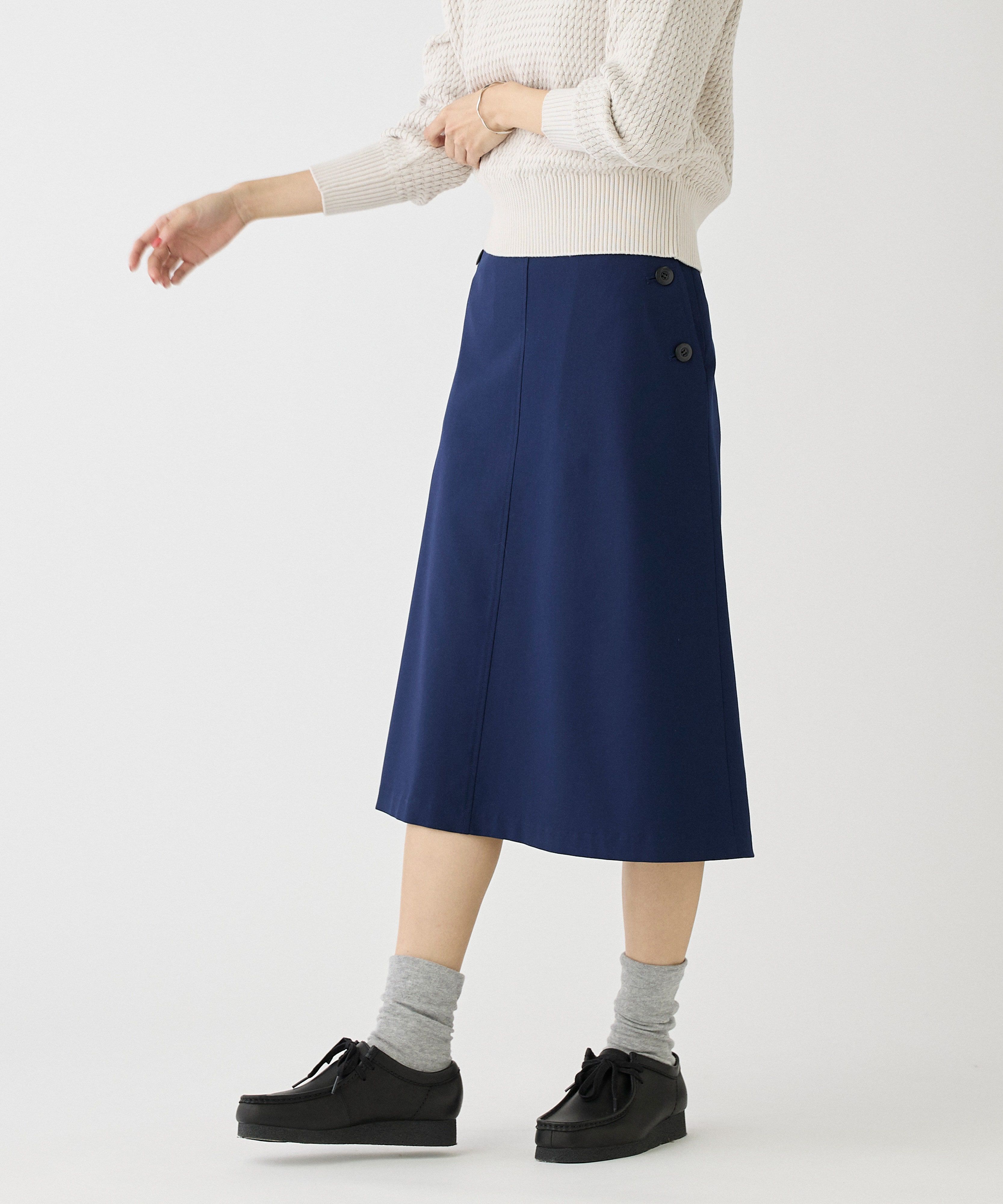 【スーペリアクローゼット/SUPERIOR CLOSET】 フロントボタンAラインスカート