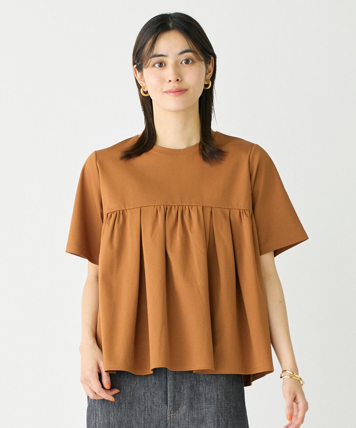 人気メンズファッション|【スーペリアクローゼット/SUPERIOR CLOSET】 タックギャザー切り替えトップス