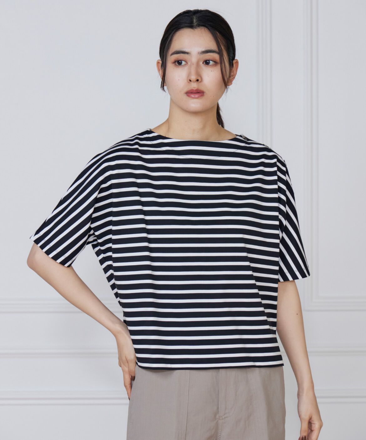 ファッションメンズなら|【スーペリアクローゼット/SUPERIOR CLOSET】 ボタンポイントドルマンスリーブプルオーバー