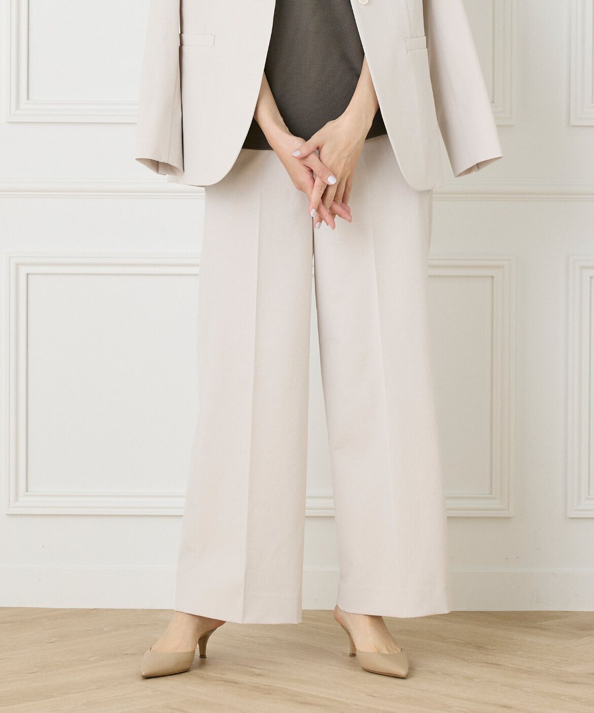 メンズファッションの一押し|【スーペリアクローゼット/SUPERIOR CLOSET】 綿麻セミワイドパンツ