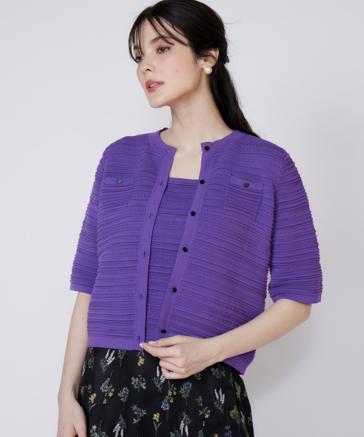 人気メンズファッション|【スーペリアクローゼット/SUPERIOR CLOSET】 《大きいサイズ》ピンタック柄ニットジャケット