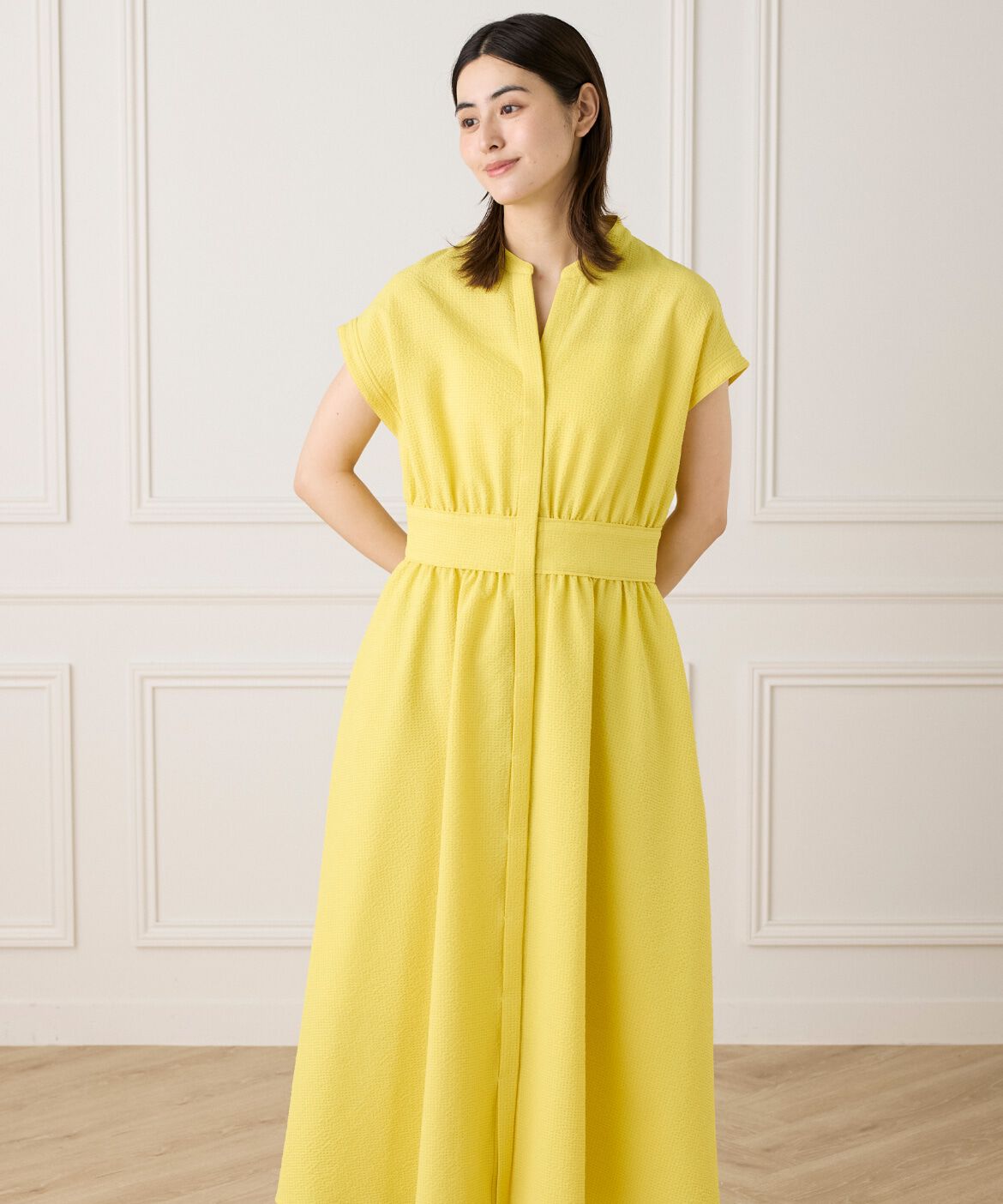 【スーペリアクローゼット/SUPERIOR CLOSET】 ウエストギャザーワンピース