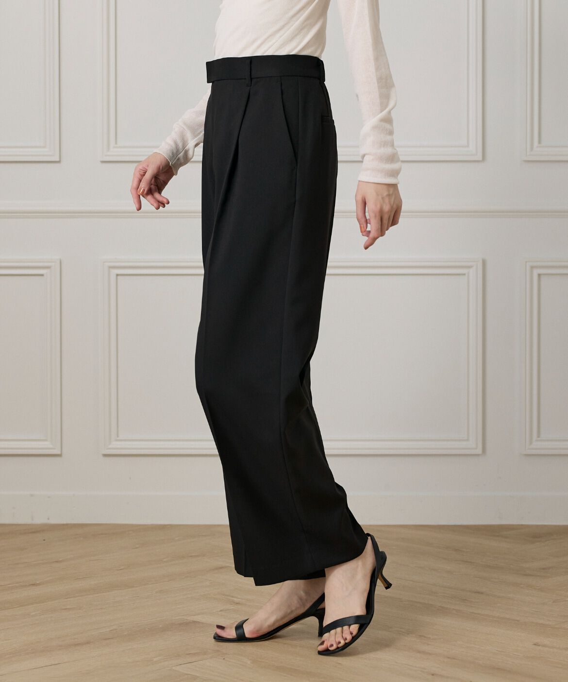 【スーペリアクローゼット/SUPERIOR CLOSET】 タックワイドパンツ