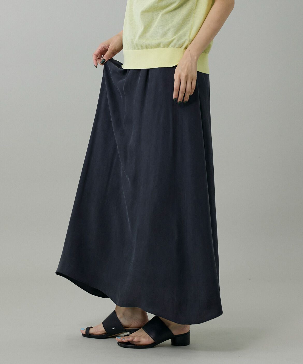 【スーペリアクローゼット/SUPERIOR CLOSET】 キュプラフィブリルフレアスカート