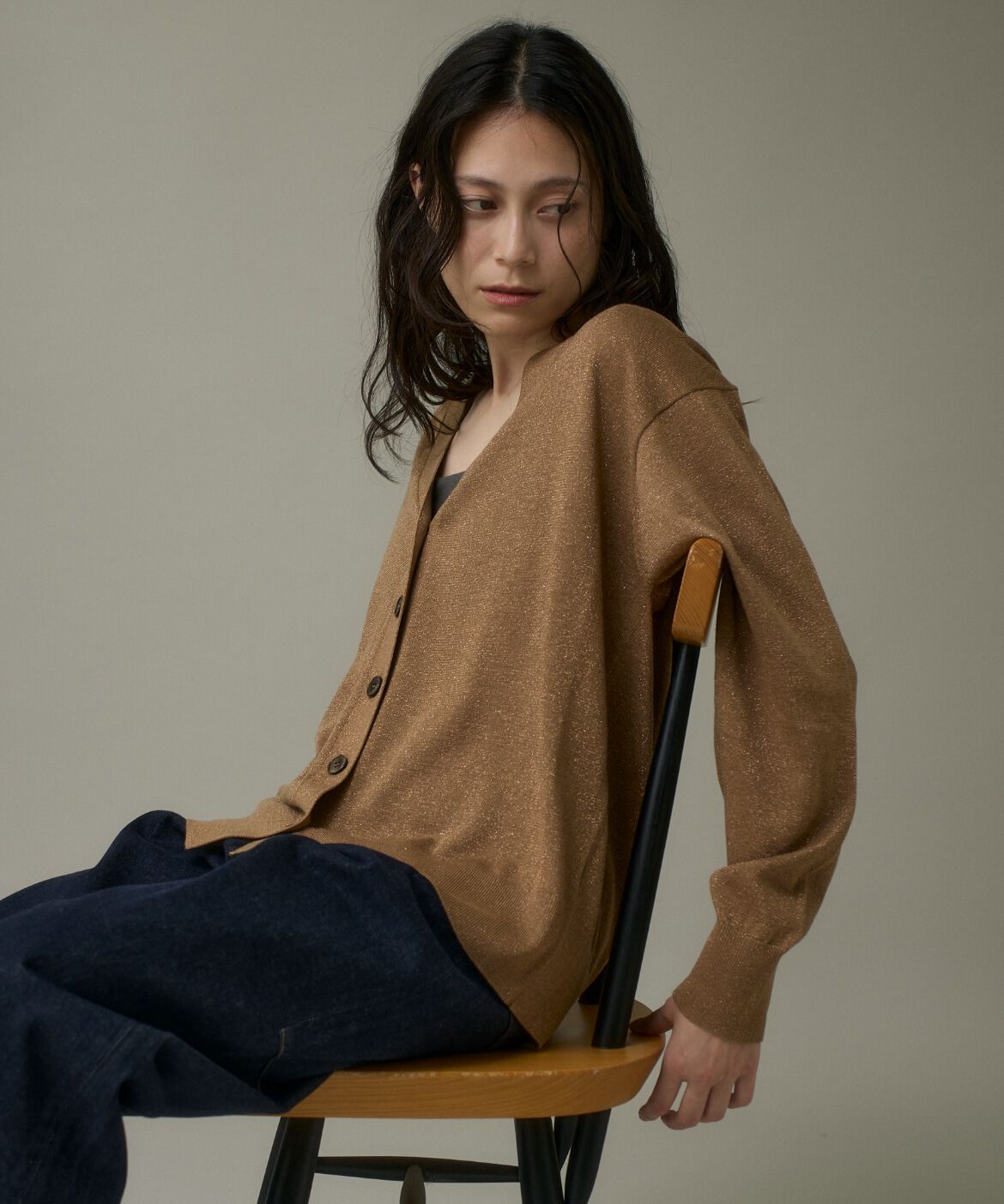 メンズファッションの一押し|【スーペリアクローゼット/SUPERIOR CLOSET】 Ｖネックラメカーディガン