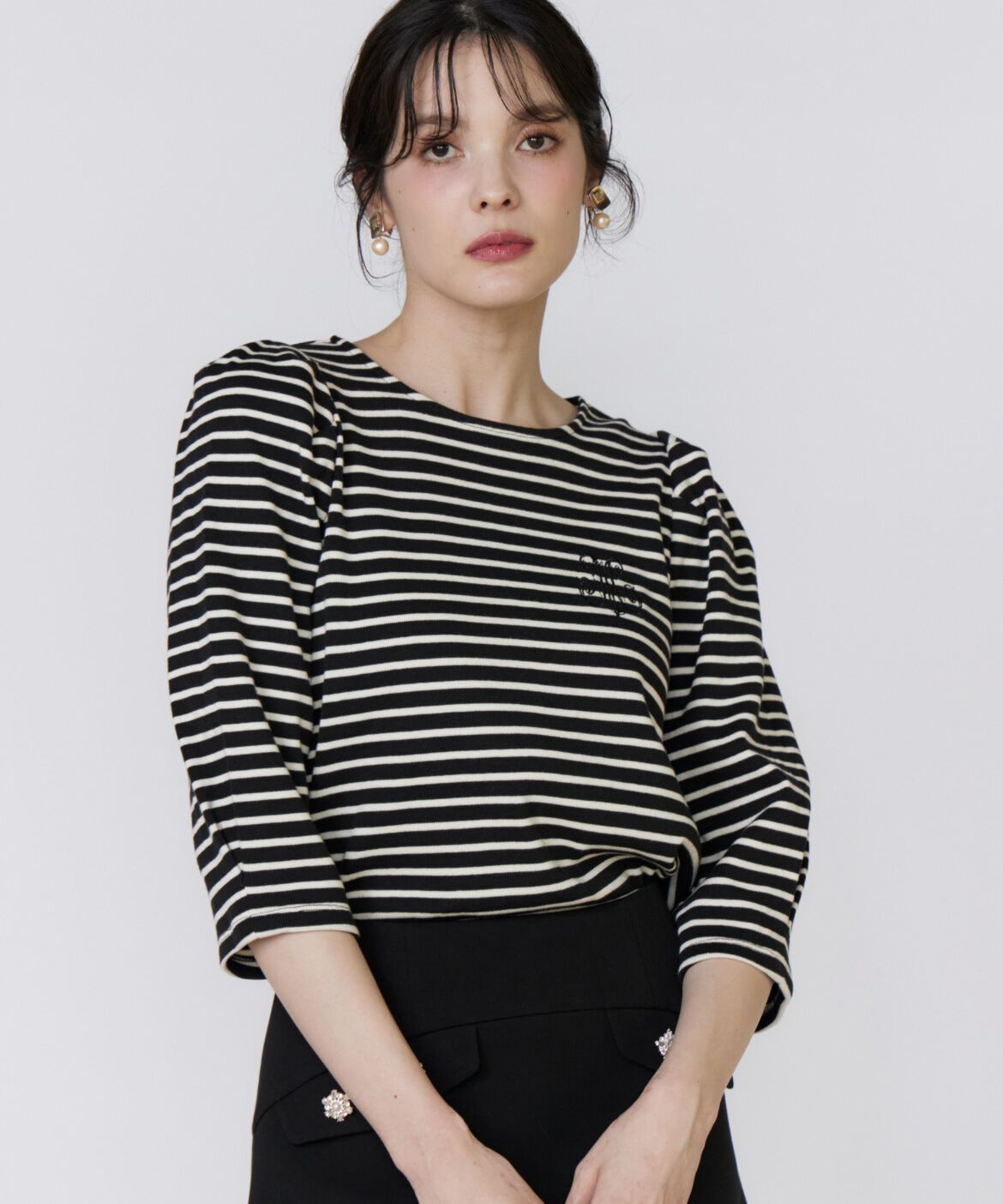 ファッションメンズお薦め|【スーペリアクローゼット/SUPERIOR CLOSET】 ボーダーパフスリーブプルオーバー