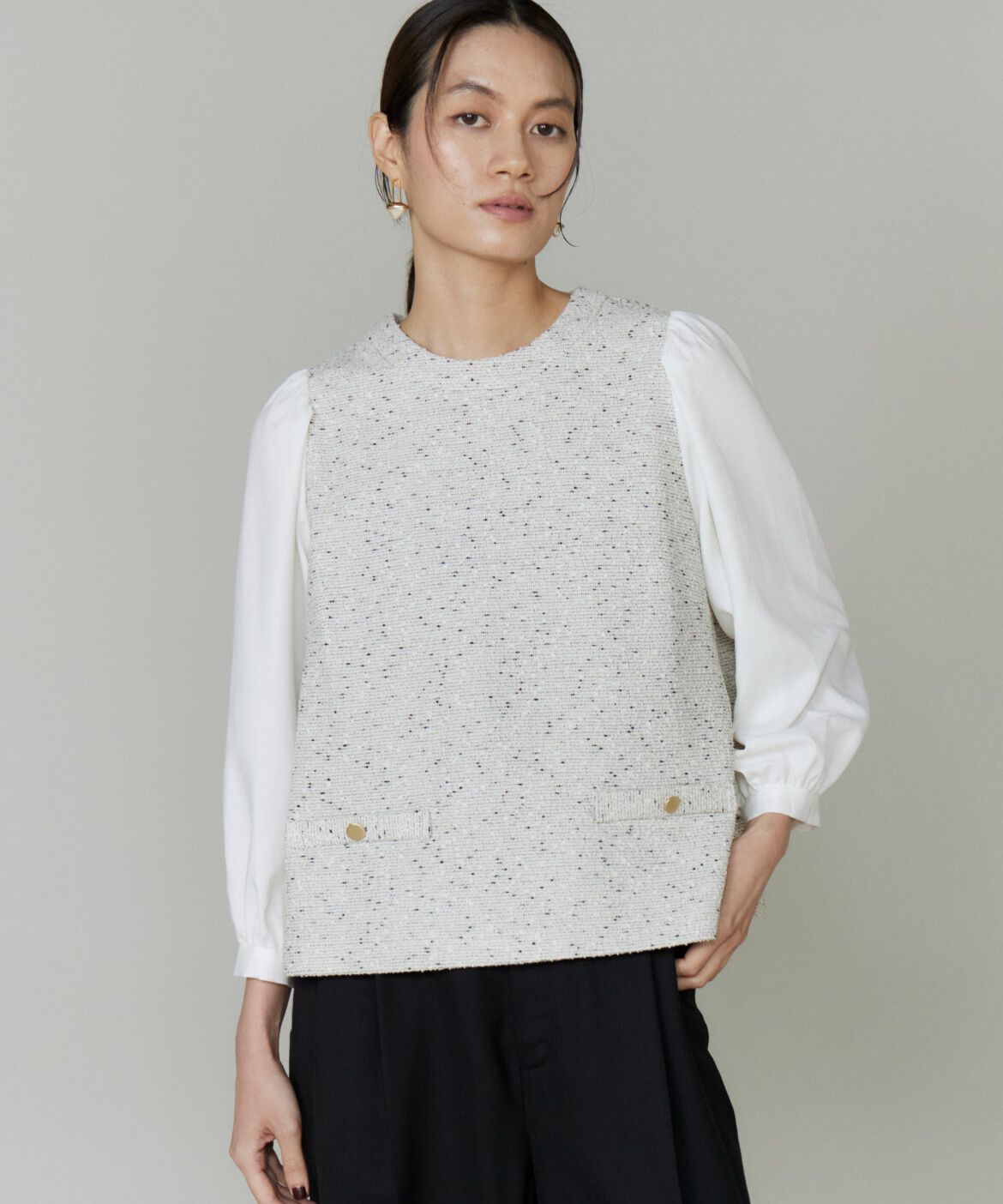 ファッションメンズお薦め|【スーペリアクローゼット/SUPERIOR CLOSET】 ドッキングプルオーバー