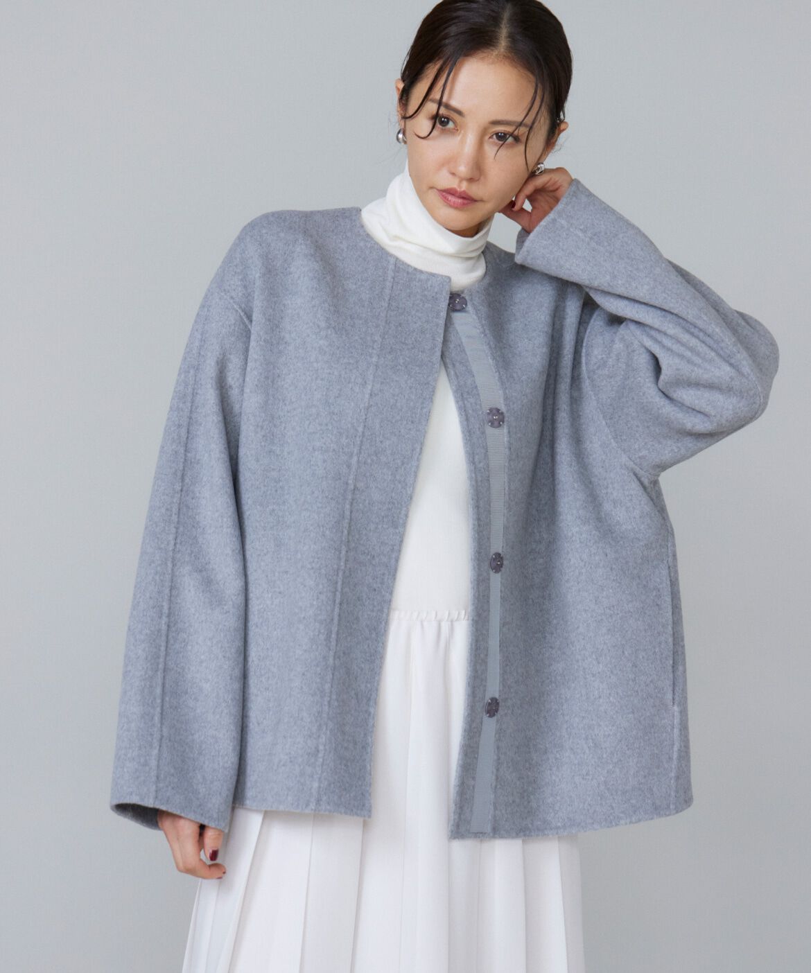 モテ系ファッションメンズ|【スーペリアクローゼット/SUPERIOR CLOSET】 クルーネックリバーコート