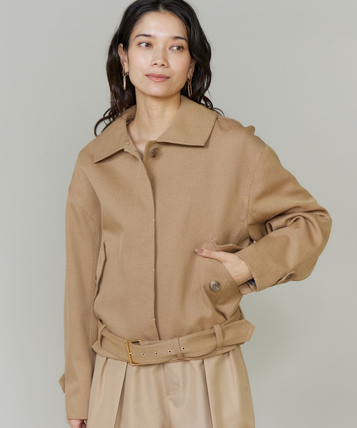 【スーペリアクローゼット/SUPERIOR CLOSET】 《大きいサイズ》カーヴィブルゾン《三尋木奈保コラボ/Oggi12月