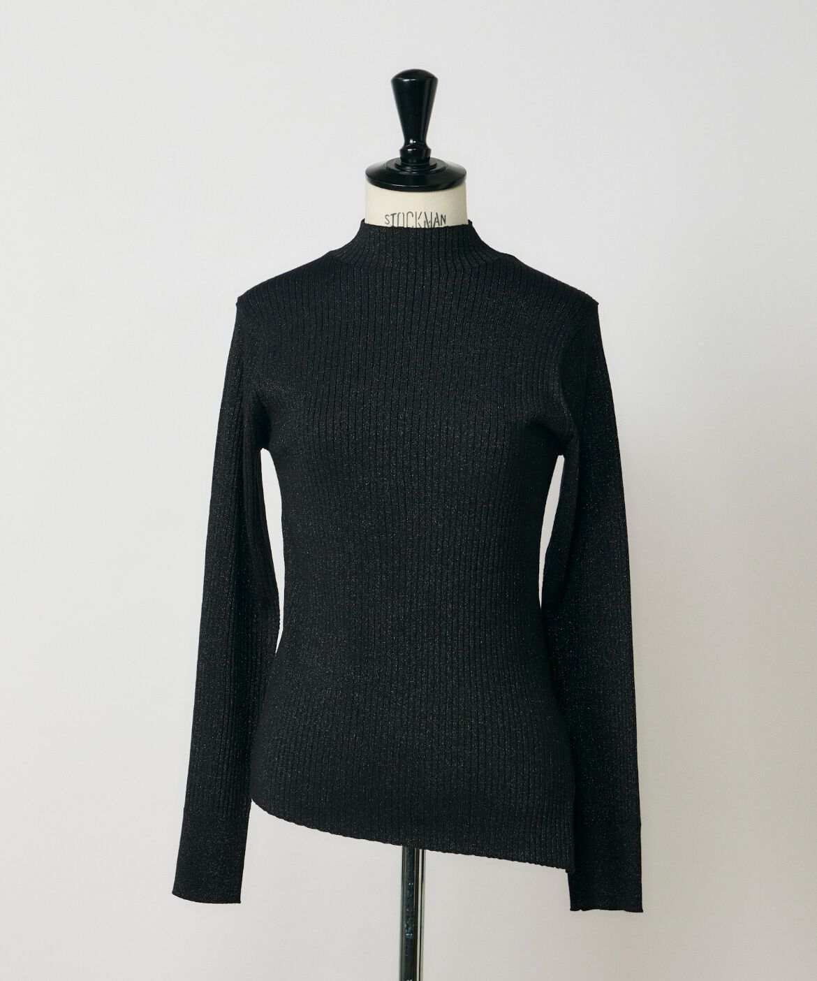 【スーペリアクローゼット/SUPERIOR CLOSET】 ラメハイネックリブニット