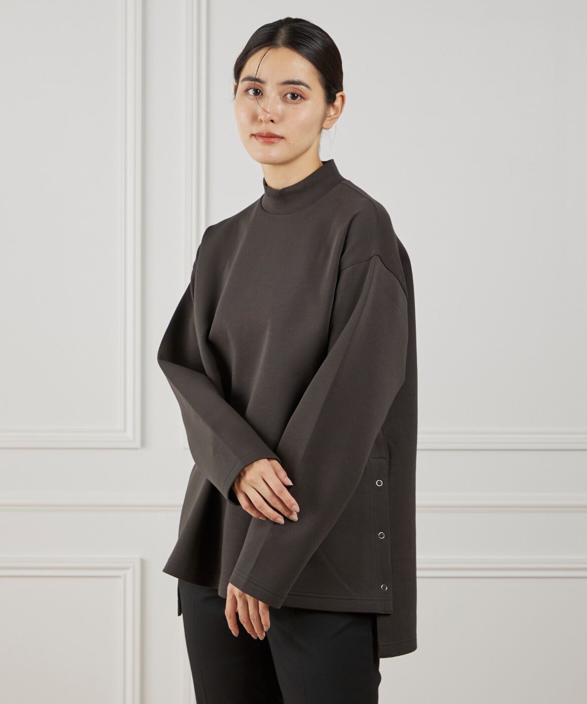 メンズファッションなら|【スーペリアクローゼット/SUPERIOR CLOSET】 サイドスリットハイネックプルオーバー