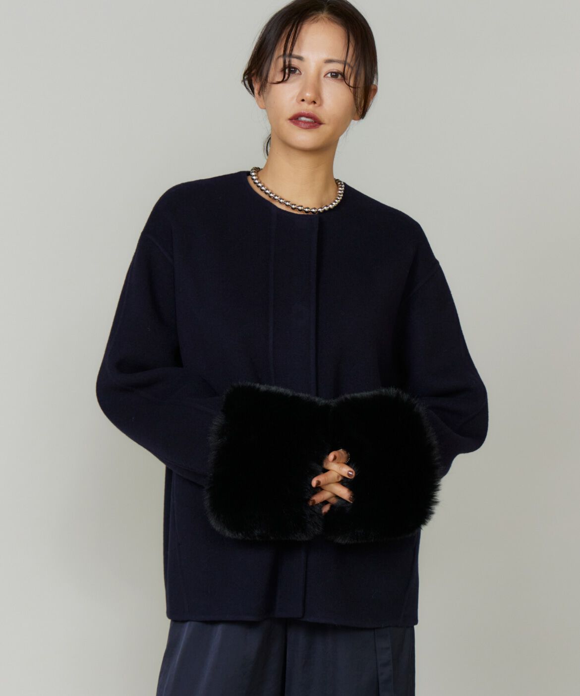 ファッションメンズお薦め|【スーペリアクローゼット/SUPERIOR CLOSET】 《45th限定企画》ファー付きクルーネックリバーコート