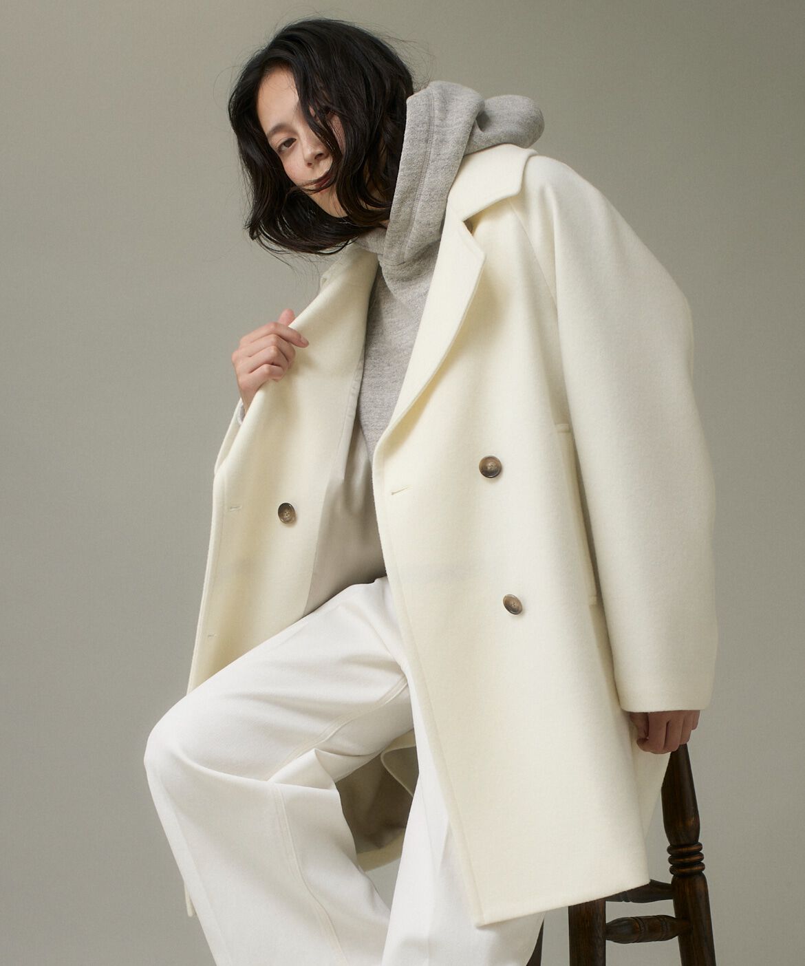 フィルムヤーンツイード コクーンコート（Ballsey）｜ルミネの